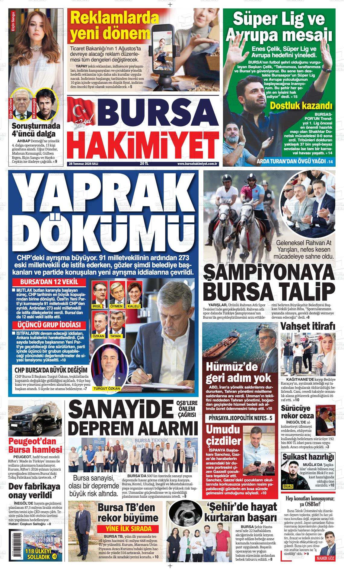 BURSA HAKİMİYET