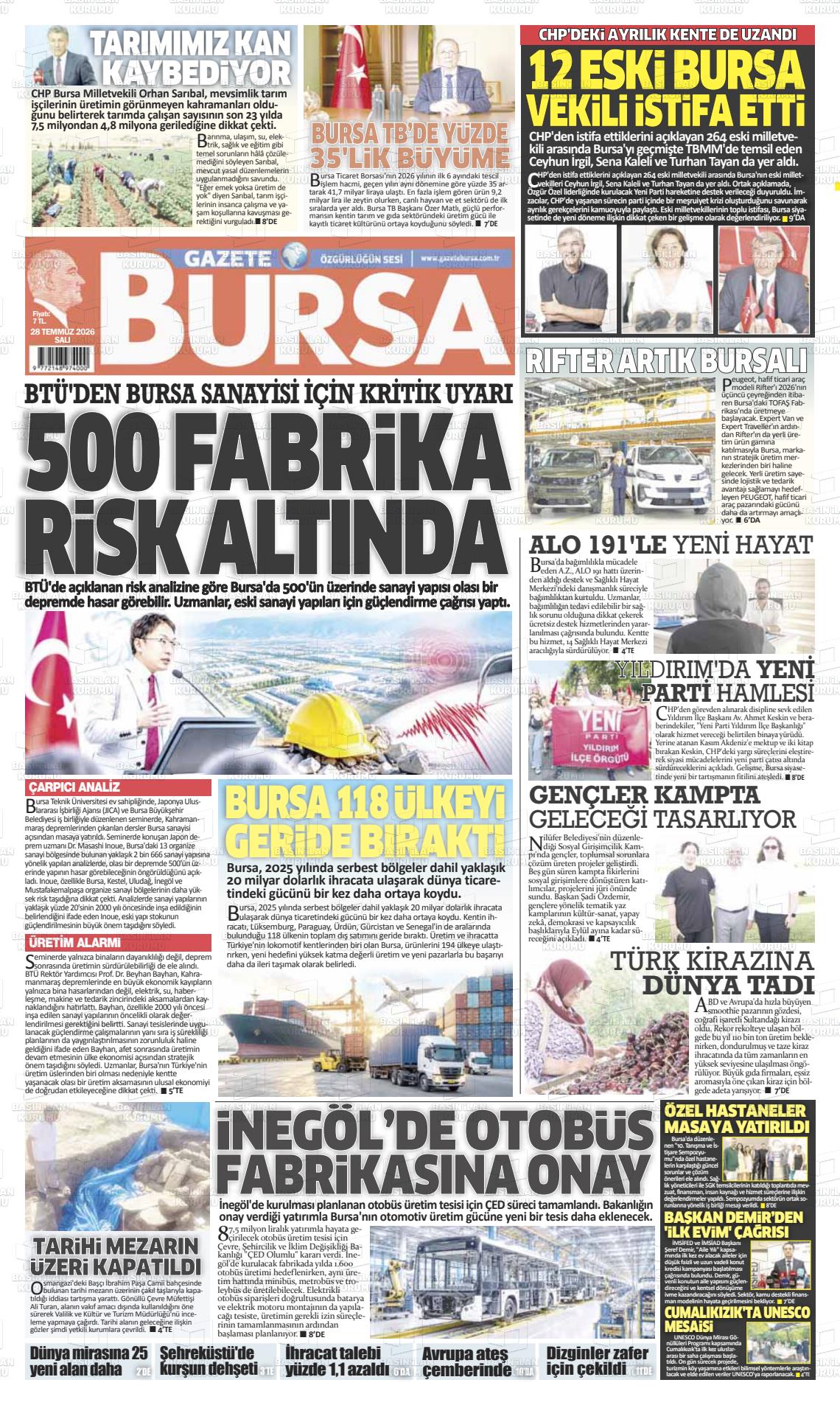 GAZETE BURSA