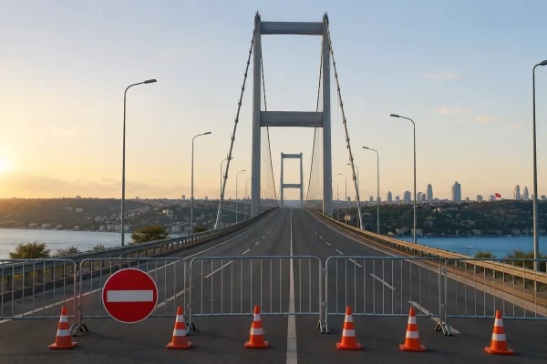 15 Temmuz Anma Günü İçin Köprü Çift Yönlü Olarak Kapatıldı