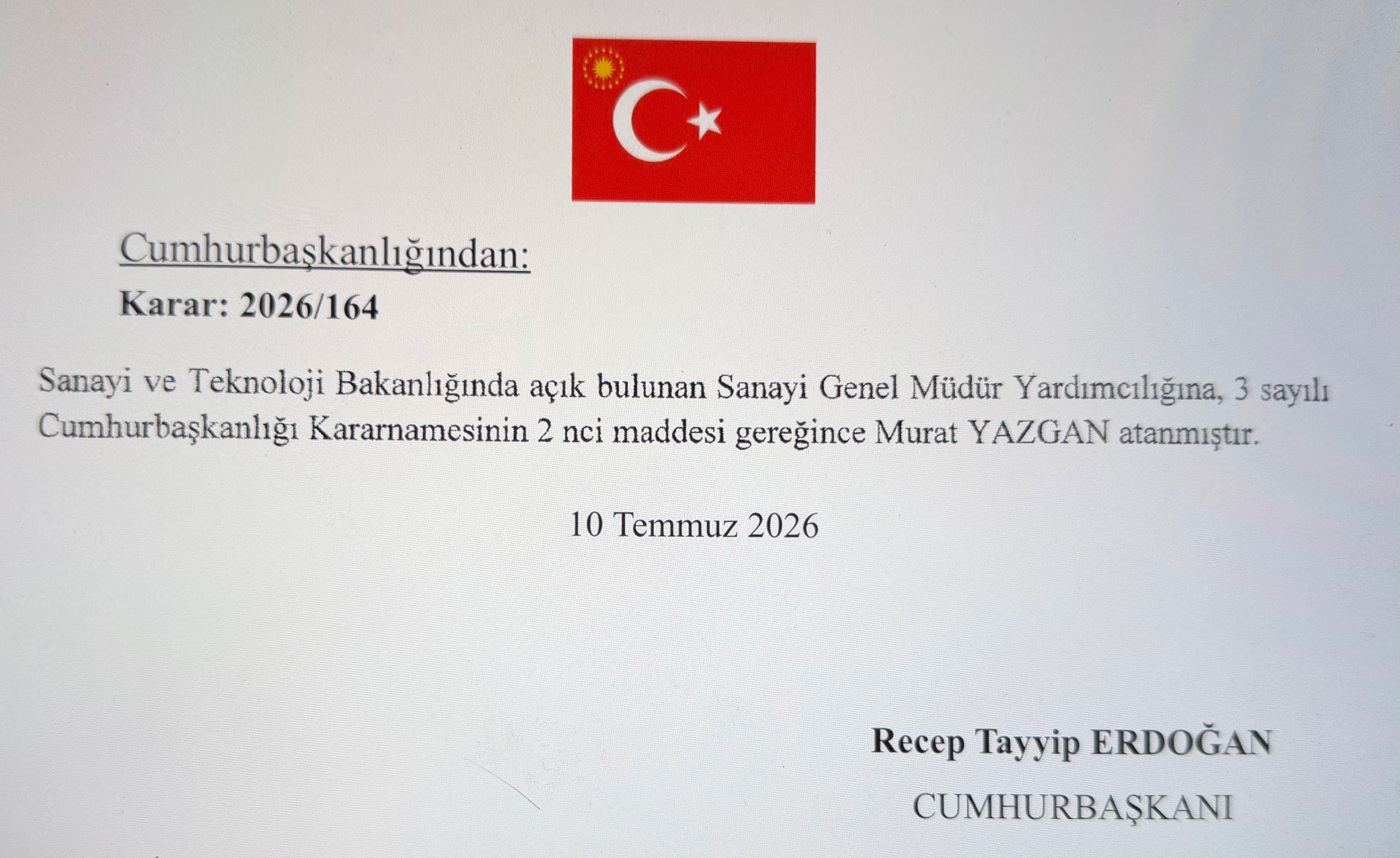 Yeni yöneticiler
