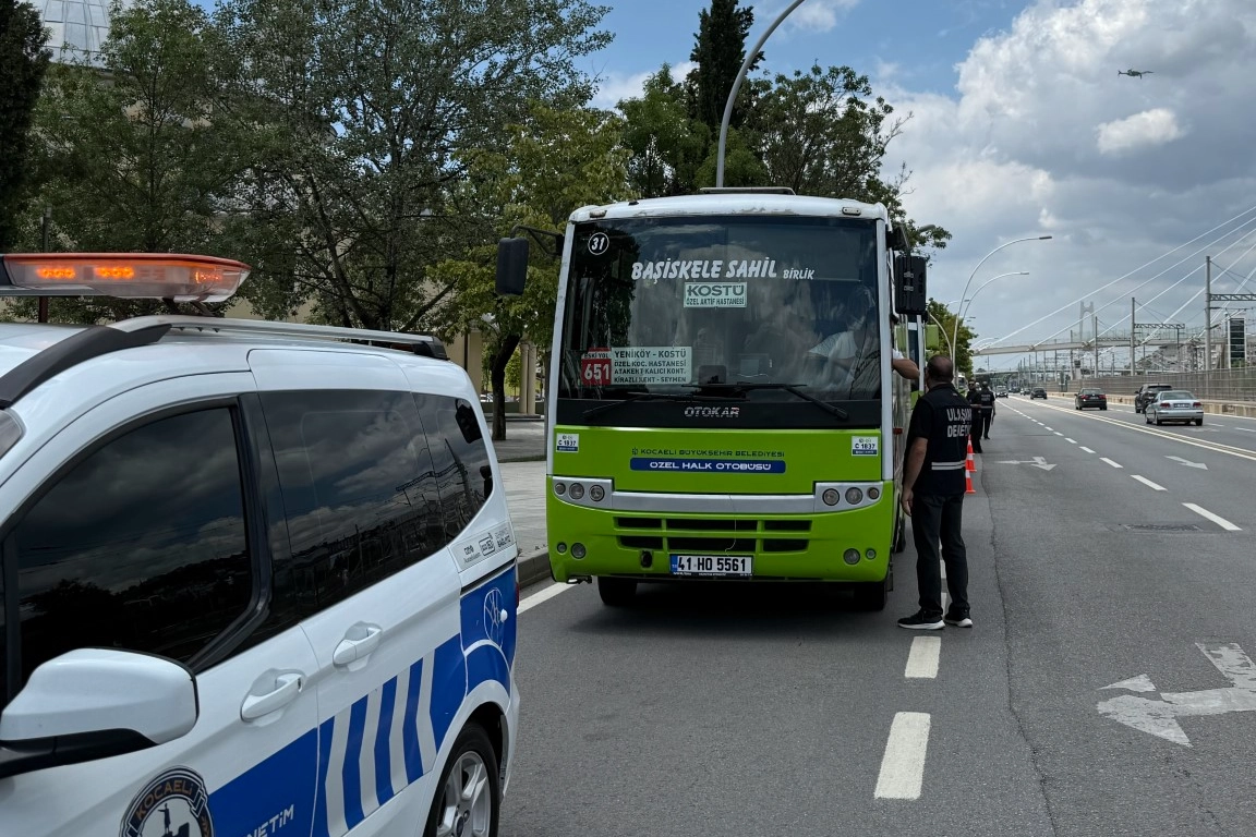 Kocaeli’de Klima Denetimi: 8 Otobüse Kurallara Uymadığı İçin Ceza Kesildi