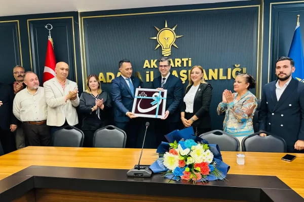AK Parti Sarıçam Teşkilatı, İl Başkanı Mustafa Özkan’ı Ziyaret Etti