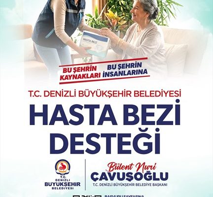 Denizli’de Hasta Bezi Yardımı Devam Ediyor