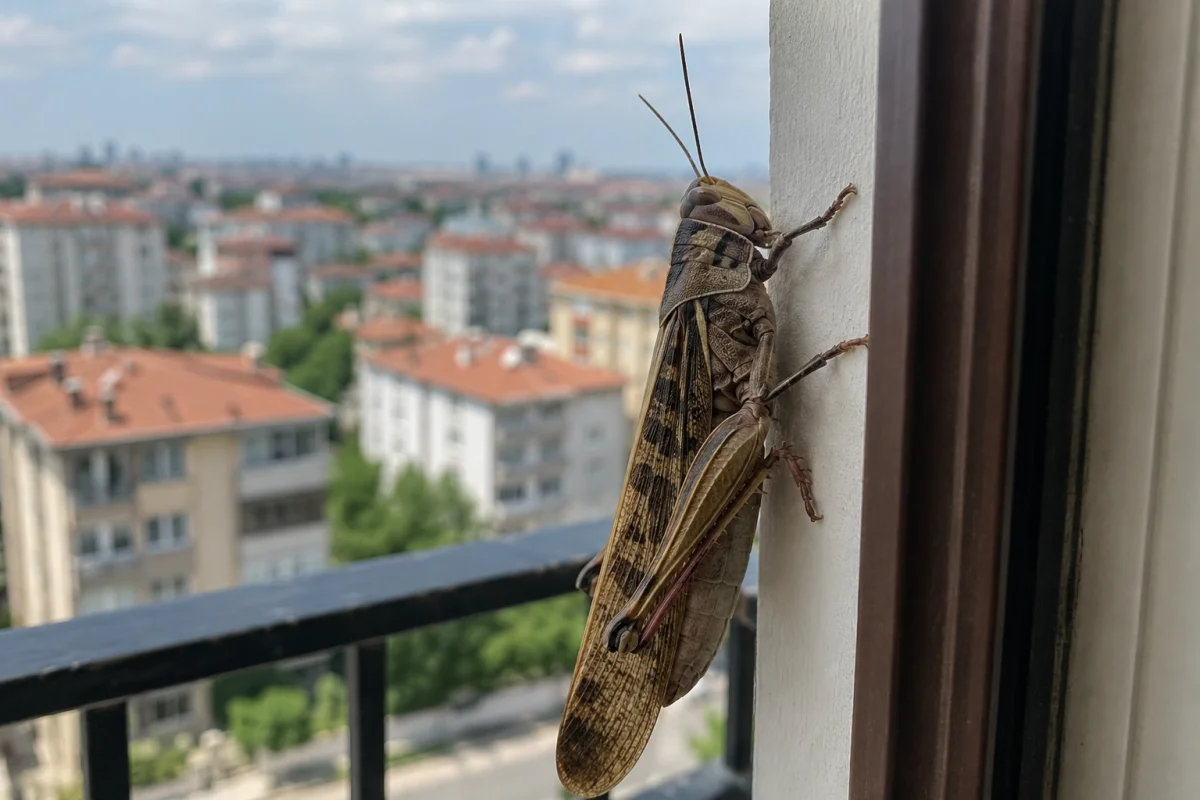 İstanbul’da Dev Çekirgeler Şaşkınlık Yarattı!