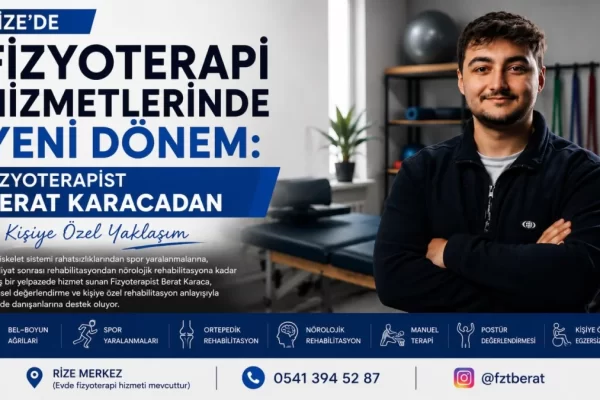Rize’de Fizyoterapide Kişiye Özel Hizmet Dönemi Başladı