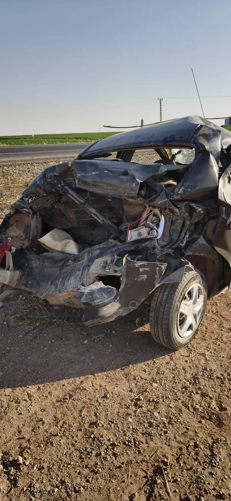 Şanlıurfa’da Hafriyat Kamyonu Kazaya Yol Açtı