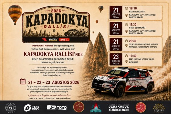 Türkiye Ralli Şampiyonası Nevşehir’de Toprak Parkura Çıkıyor