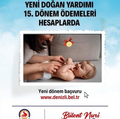 Denizli Büyükşehir’in yeni doğan desteği sürüyor