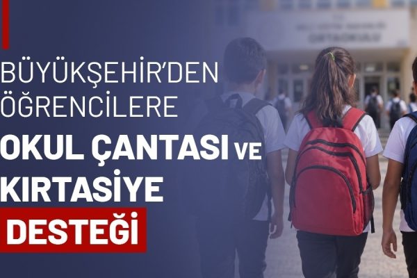 Tekirdağ’da Öğrencilere Okul Çantası ve Kırtasiye Desteği