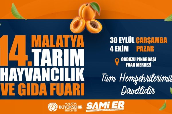 Malatya Tarım ve Hayvancılık Fuarı 30 Eylül’de Başlıyor
