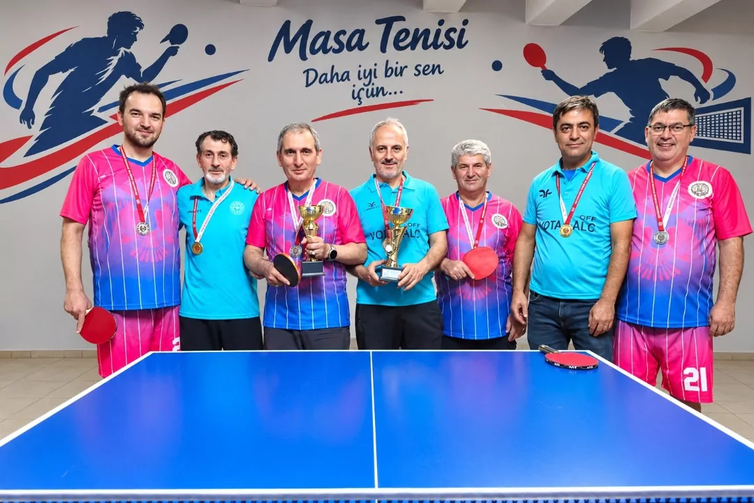 Kamu Spor Oyunları’nda Masa Tenisinde Erzurum İl Sağlık Müdürlüğü Şampiyon